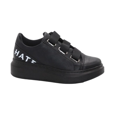 Mergenshoes 0328 Siyah Dikişli Günlük Kadın Spor Ayakkabı