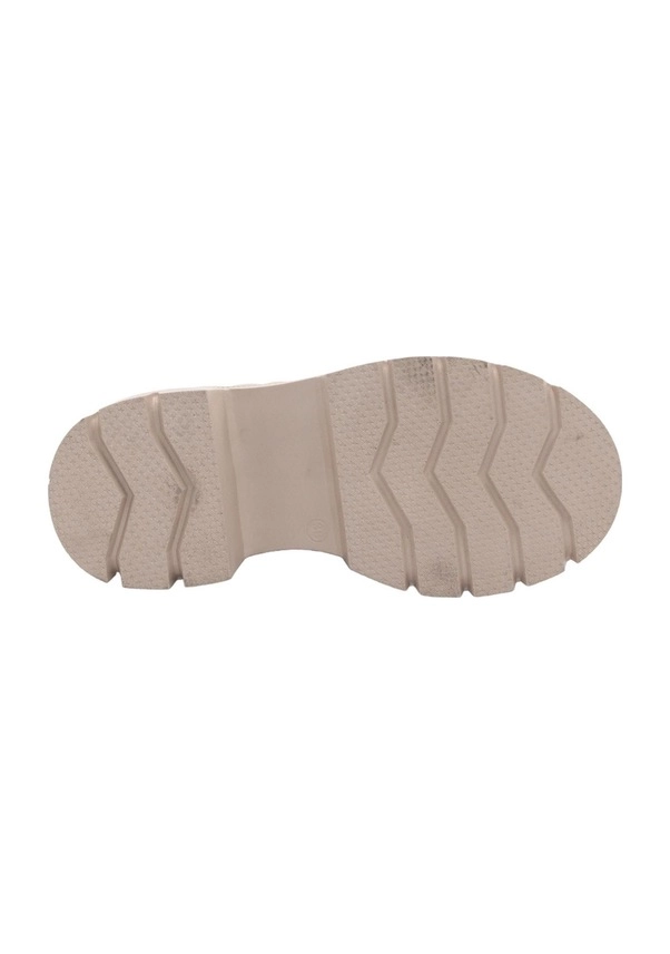 Mergenshoes Bf183 Bej Bağcıklı Fermuarlı Kadın Bot