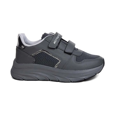 Mergenshoes Acp Füme Gümüş Cırtlı Günlük Kadın Spor Ayakkabı