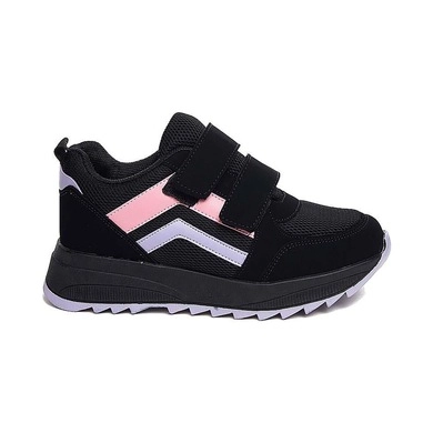 Mergenshoes Tmp Siyah Mor Cırtlı Günlük Kadın Spor Ayakkabı