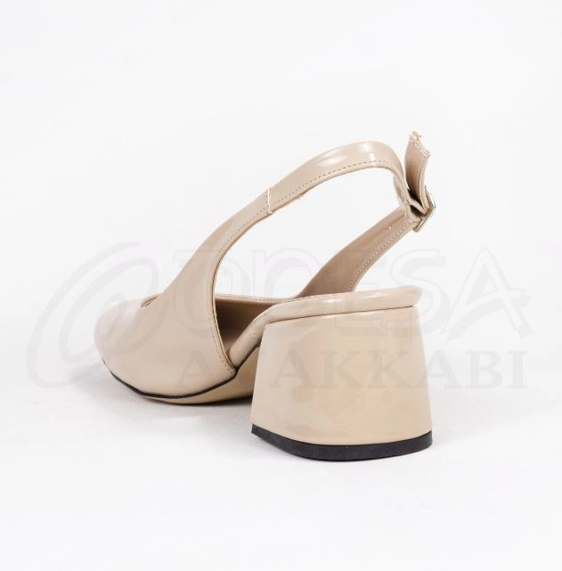 Mergenshoes Mf302 Ten Düz Kadın 6 Cm Topuklu Ayakkabı
