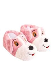  Mergenshoes Unisex Çocuk Hayvanlı Köpekli Panduf (Pembe)