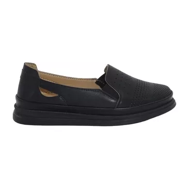 Mergenshoes Esa 026 Siyah Füme Rahat Taban Kadın Günlük Ayakkabı