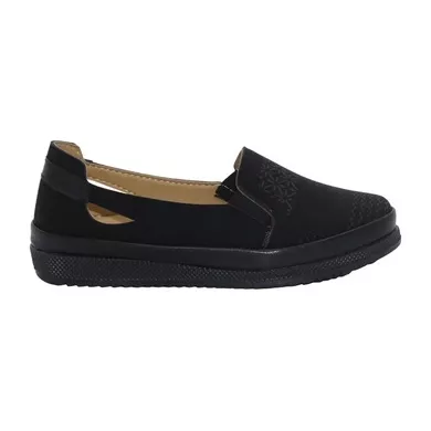 Mergenshoes Esa 026 Siyah Rahat Taban Kadın Günlük Ayakkabı