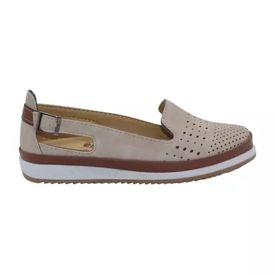 Mergenshoes Esa 027 Bej Rahat Taban Kadın Günlük Ayakkabı 