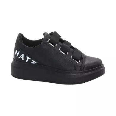Mergenshoes 0328 Siyah Dikişli Günlük Kadın Spor Ayakkabı