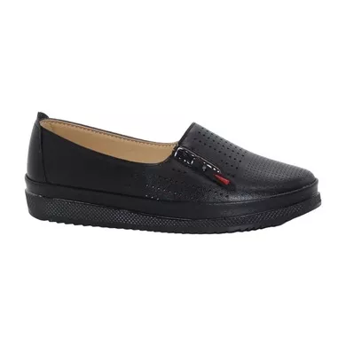 Mergenshoes Ayz A1823 Siyah Rahat Taban Kadın Günlük Ayakkabı