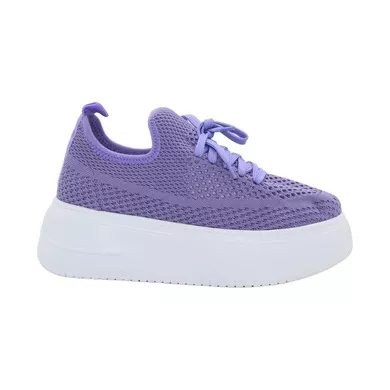 Mergenshoes Cmf Mor Günlük Triko Kalın Taban Kadın Spor Ayakkabı