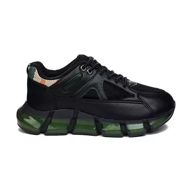 Mergenshoes Flt Yeşil Parçalı Topuk Günlük Kadın Spor Ayakkabı