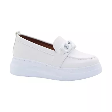 Mergenshoes Bf0775 Beyaz Yüksek Taban Kadın Günlük Ayakkabı
