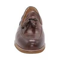 Mergenshoes 0345 Kahve Hakki Deri Püsküllü Günlük Erkek Ayakkabı