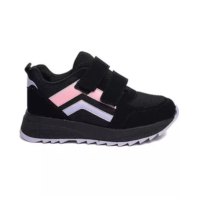 Mergenshoes Tmp Siyah Mor Cırtlı Günlük Kadın Spor Ayakkabı