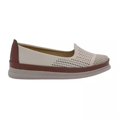 Mergenshoes Esa 031 Bej Rahat Taban Kadın Günlük Ayakkabı