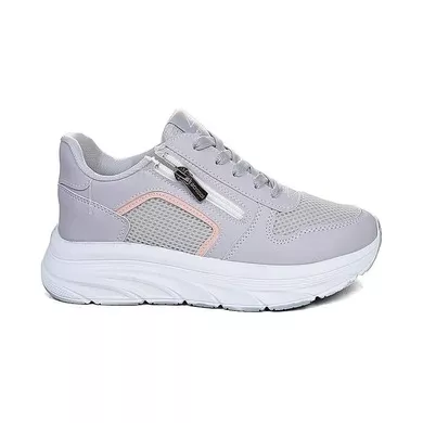 Mergenshoes Acp Buz Pudra Fermuar Bağcıklı Kadın Spor Ayakkabı