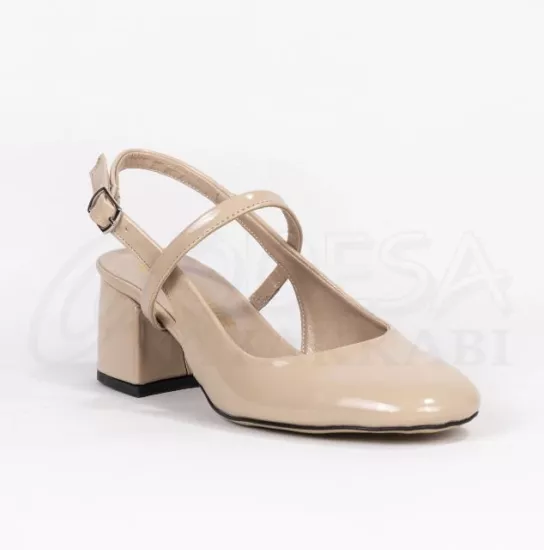 Mergenshoes Mf301 Ten Üstten Bantlı Kadın Topuklu Ayakkabı