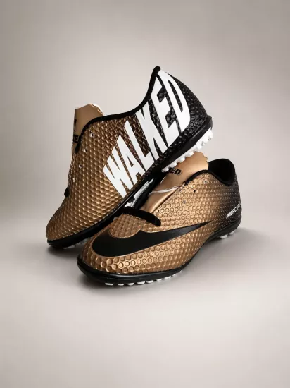 Mergenshoes 401 Altın Halısaha Erkek Çocuk Futbol Spor Ayakkabı