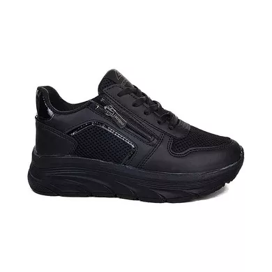 Mergenshoes Acp Siyah Fermuar Bağcıklı Kadın Spor Ayakkabı