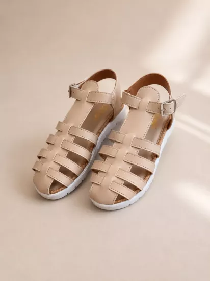  Mergenshoes A2 Ten Önü Kapalı Günlük Kadın Sandalet Ayakkabı
