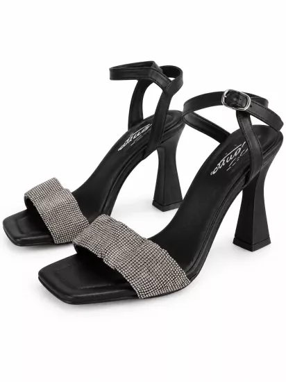 Mergenshoes K036 Siyah Günlük 9 Cm Klasik Topuk Kadın Ayakkabı