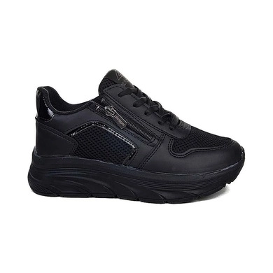 Mergenshoes Acp Siyah Fermuar Bağcıklı Kadın Spor Ayakkabı
