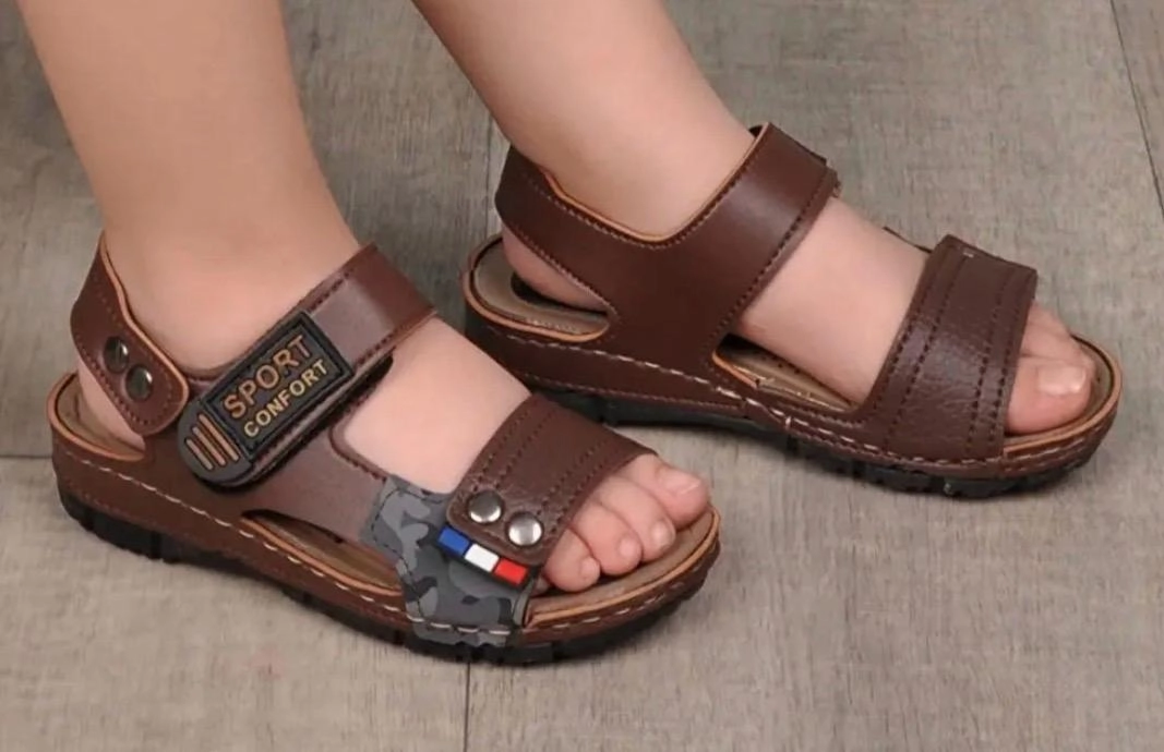 Mergenshoes S21 Kahve Günlük Erkek Çocuk Sandalet Ayakkabı